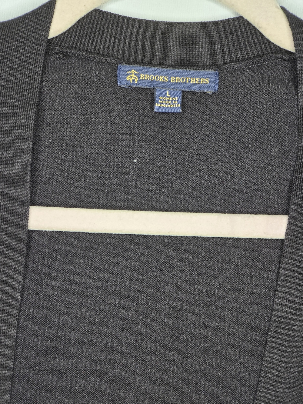 Brooks Brothers Black Open-Front Women's Cardigan - Picture 6 of 6